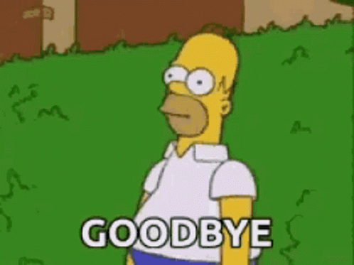 Goodbye homer gif
