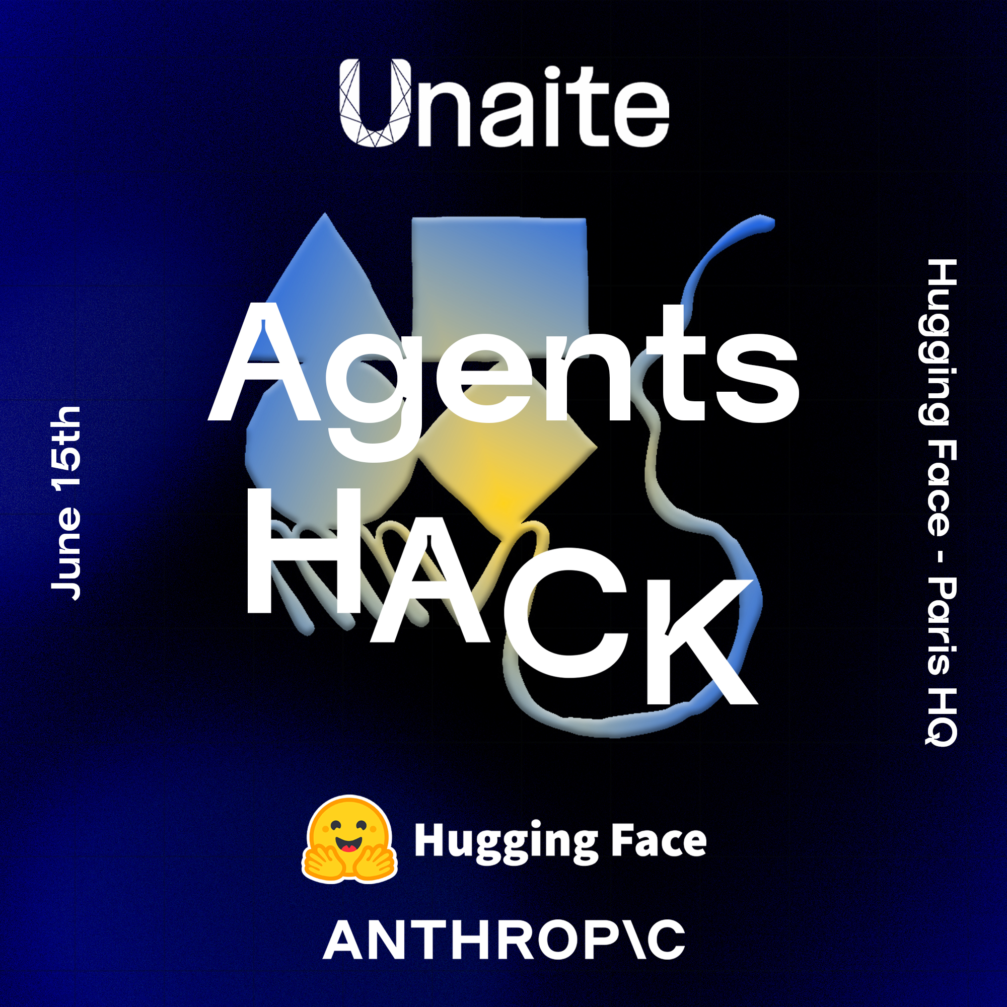 Agents Hack Unaite x Hugging Face logo