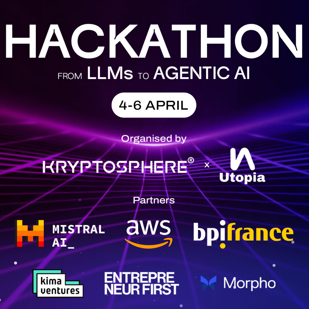UTOPIA × Kryptosphere Agentathon logo
