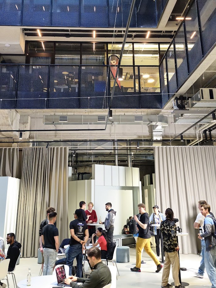 Celebrating our victory at the Hardcore AI Hackathon