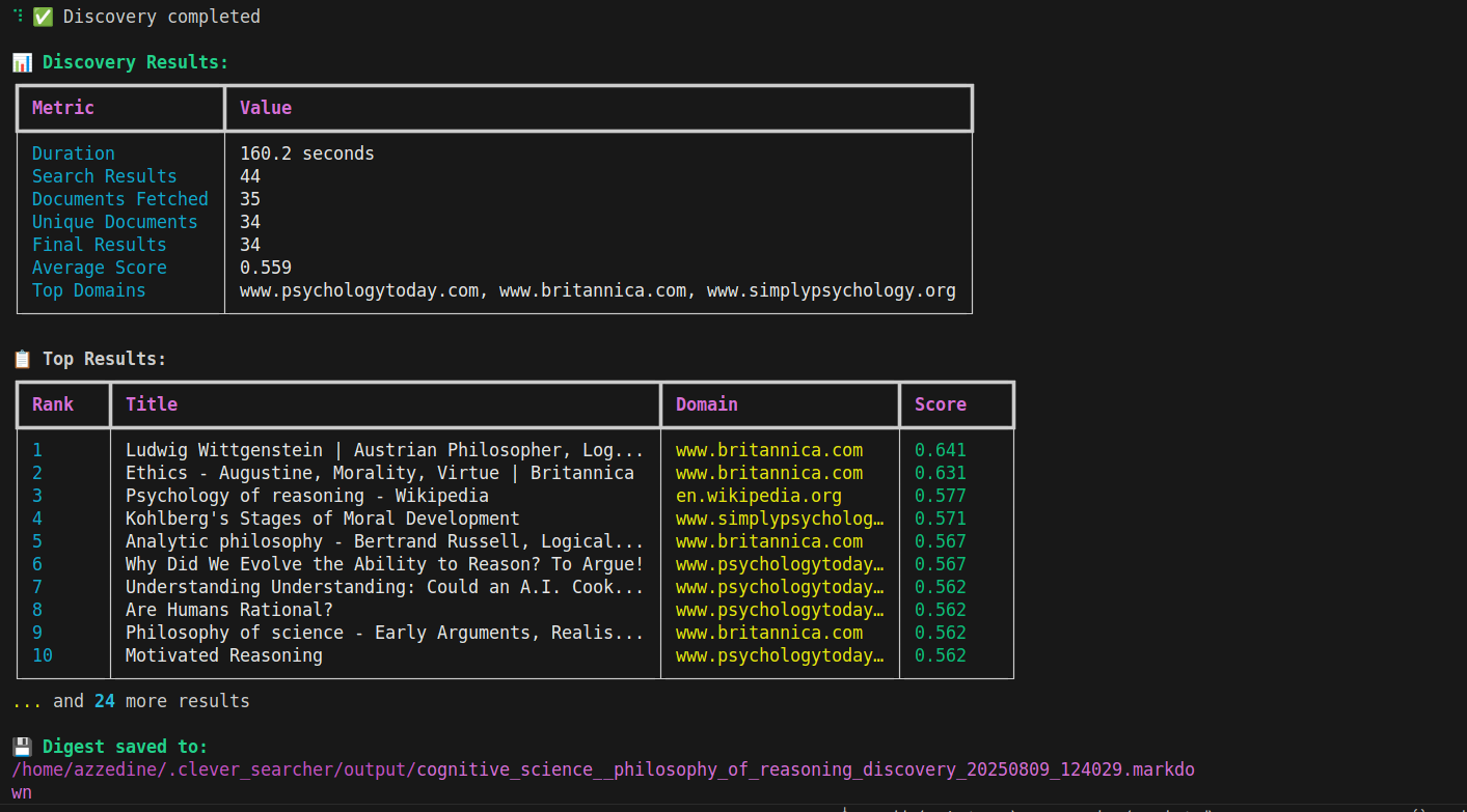 Clever Searcher screenshot